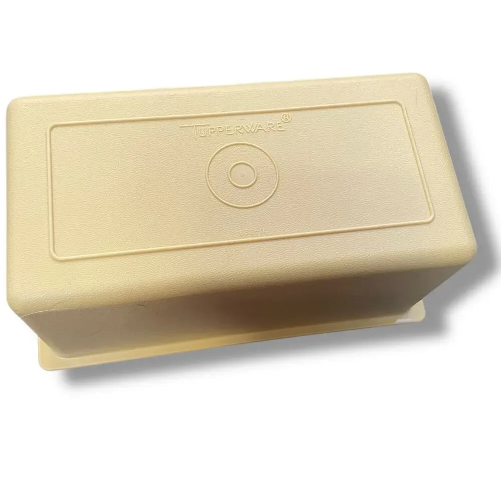 Tupperware Harvest Gold Butter Cheese Container Replacement Lid Part 638 Vintage